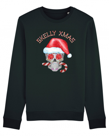 Skelly Xmas Skull Christmas Candy Black
