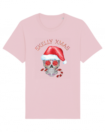 Skelly Xmas Skull Christmas Candy Cotton Pink