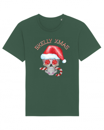 Skelly Xmas Skull Christmas Candy Bottle Green