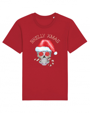 Skelly Xmas Skull Christmas Candy Red