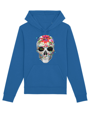 Skull With Christmas Lights Royal Blue