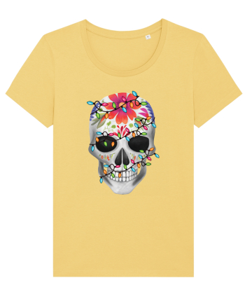 Skull With Christmas Lights Jojoba