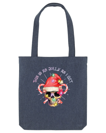 This Is As Jolly As I Get Skull Christmas Midnight Blue