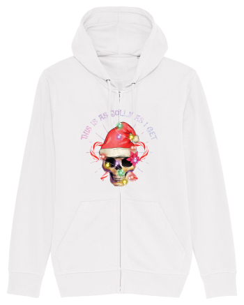 This Is As Jolly As I Get Skull Christmas White