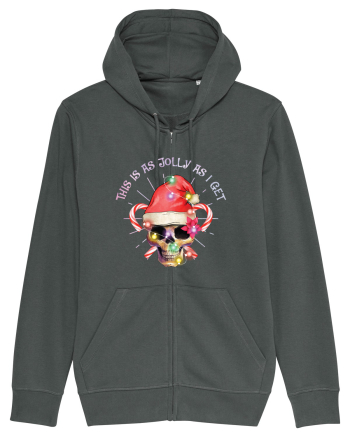 This Is As Jolly As I Get Skull Christmas Anthracite