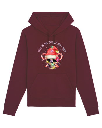 This Is As Jolly As I Get Skull Christmas Burgundy