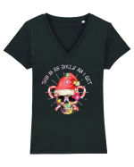 This Is As Jolly As I Get Skull Christmas Tricou mânecă scurtă guler V Damă Evoker