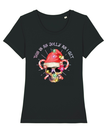 This Is As Jolly As I Get Skull Christmas Black