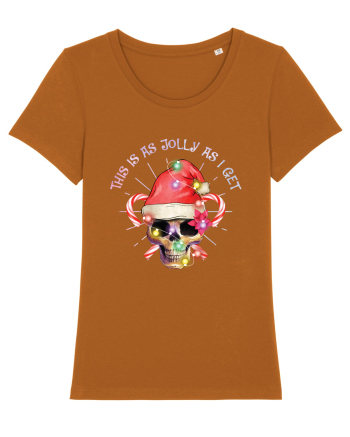 This Is As Jolly As I Get Skull Christmas Roasted Orange