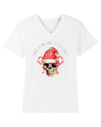 This Is As Jolly As I Get Skull Christmas White