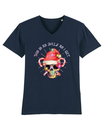 This Is As Jolly As I Get Skull Christmas French Navy
