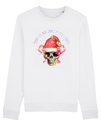 This Is As Jolly As I Get Skull Christmas White