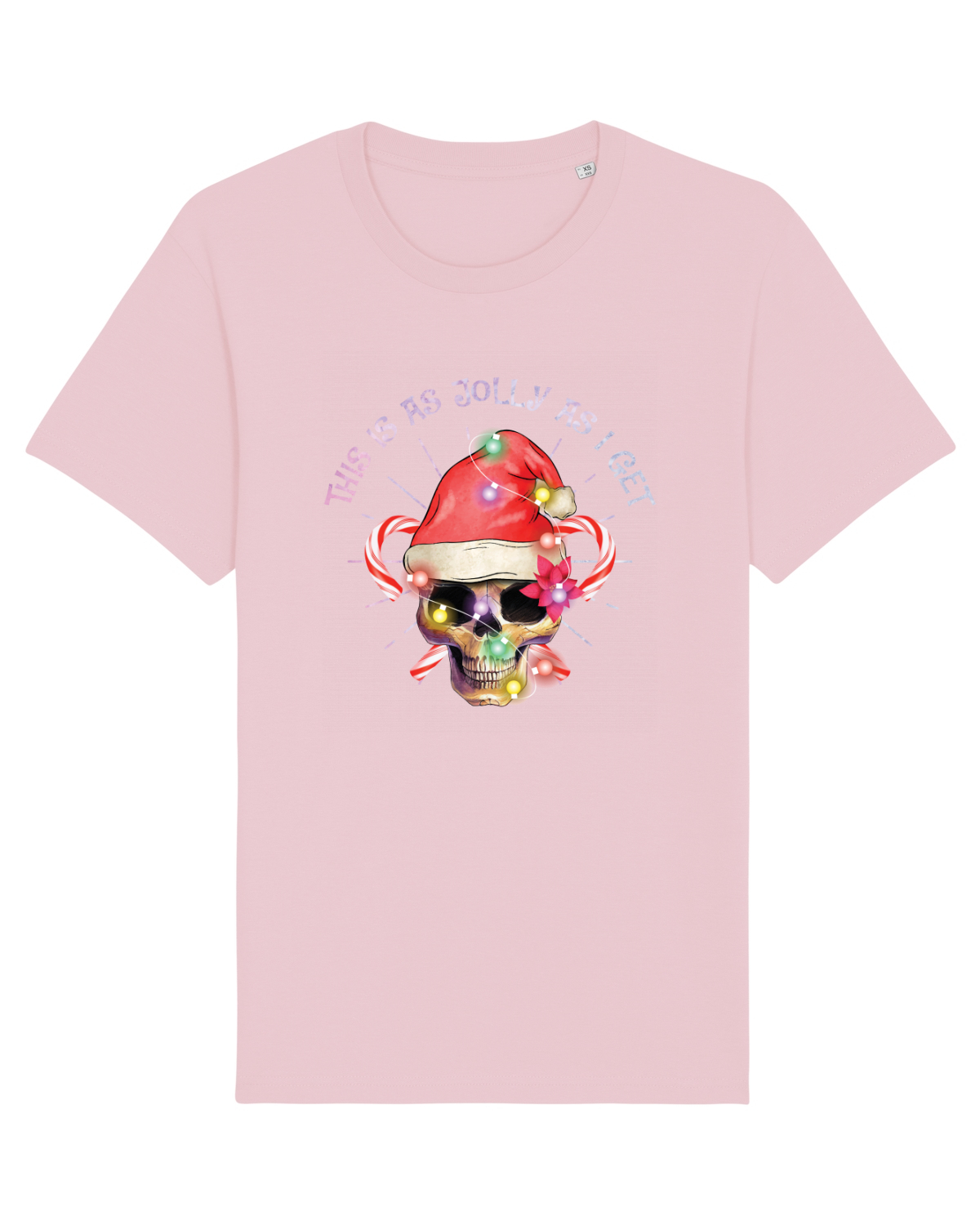 Tricou mânecă scurtă Unisex Rocker Cotton Pink