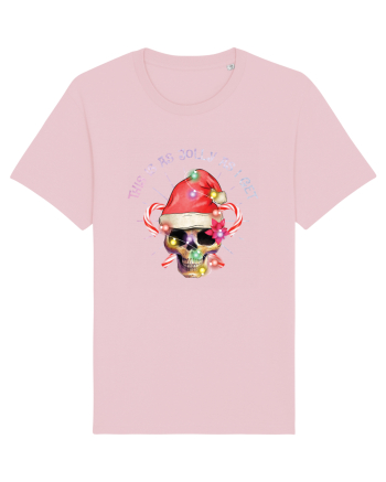 This Is As Jolly As I Get Skull Christmas Cotton Pink