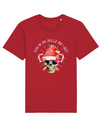 This Is As Jolly As I Get Skull Christmas Red