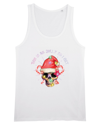 This Is As Jolly As I Get Skull Christmas White