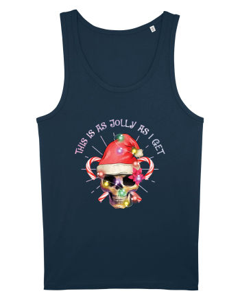 This Is As Jolly As I Get Skull Christmas Navy