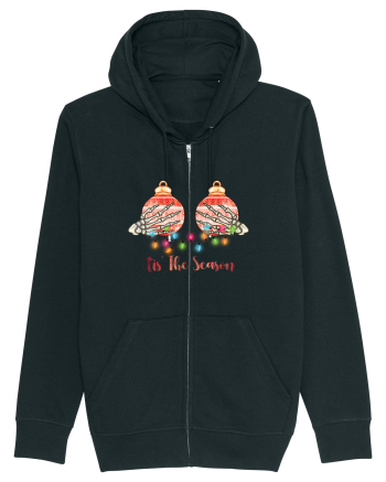Tis' The Season Christmas Skeleton Hands Black