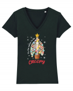 Tis' The Season To Be Creepy Tricou mânecă scurtă guler V Damă Evoker