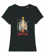 Tis' The Season To Be Creepy Tricou mânecă scurtă guler larg fitted Damă Expresser