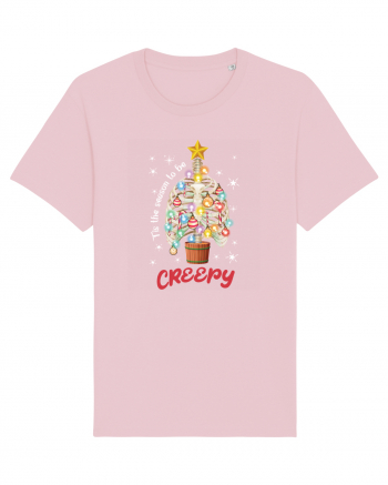 Tis' The Season To Be Creepy Cotton Pink