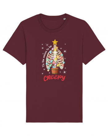 Tis' The Season To Be Creepy Burgundy