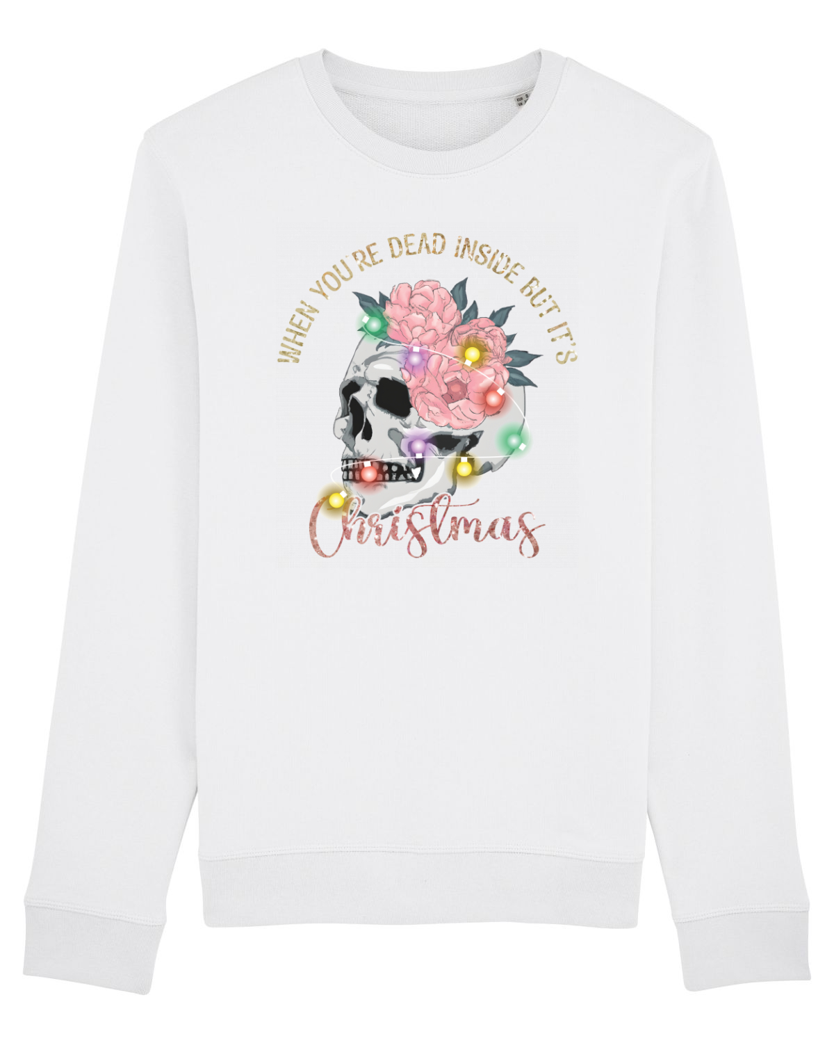 Bluză mânecă lungă Unisex Rise White