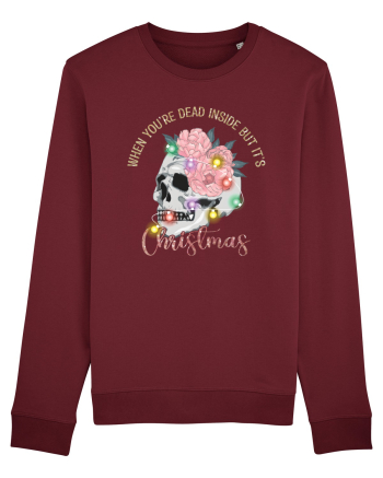 When You're Dead Inside But It's Christmas Burgundy