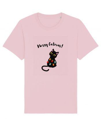 Merry Catmas Cotton Pink