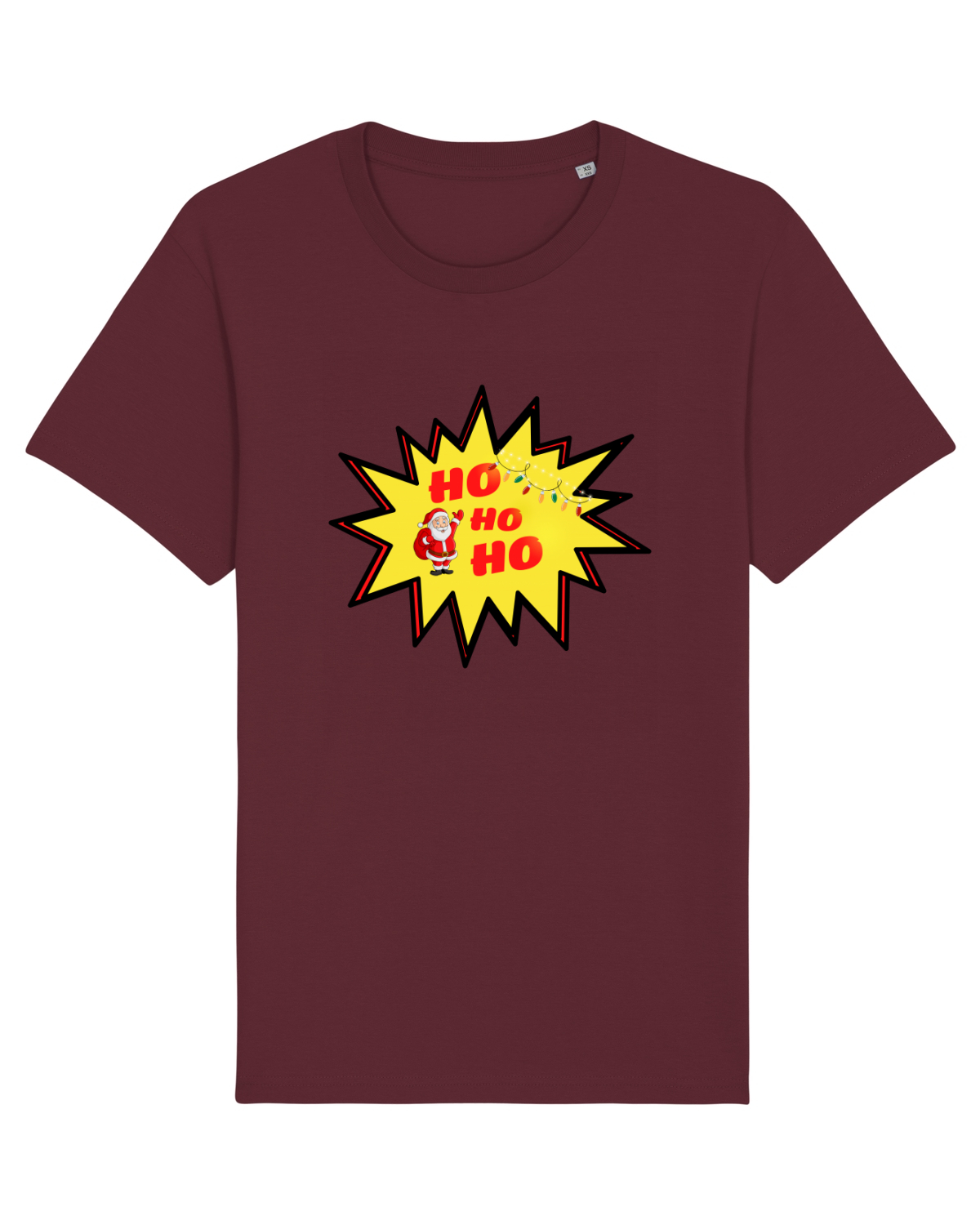 Tricou mânecă scurtă Unisex Rocker Burgundy