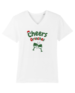 cheers Grinches Tricou mânecă scurtă guler V Bărbat Presenter