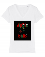 Jingle Balls Tricou mânecă scurtă guler V Damă Evoker