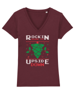 Crăciun Invers Tricou mânecă scurtă guler V Damă Evoker