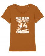 Push harder Tricou mânecă scurtă guler larg fitted Damă Expresser