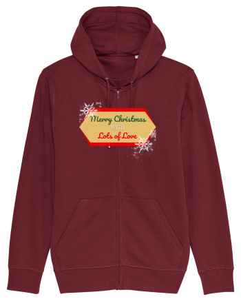 merry christmas with love Burgundy