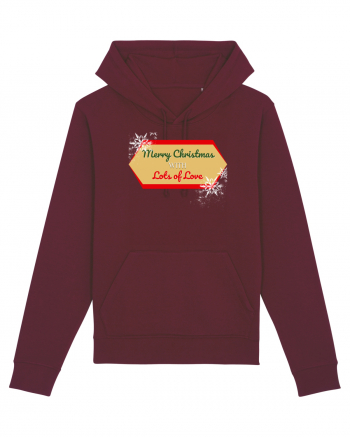 merry christmas with love Burgundy