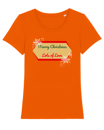 merry christmas with love Bright Orange