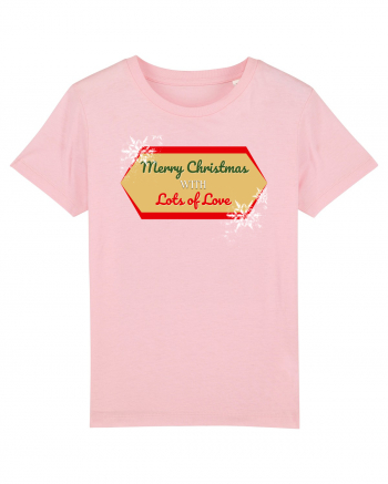 merry christmas with love Cotton Pink