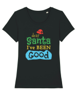 Dear Santa Tricou mânecă scurtă guler larg fitted Damă Expresser