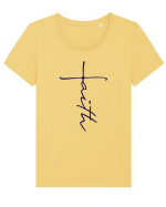 FAITH Tricou mânecă scurtă guler larg fitted Damă Expresser