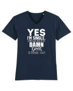 Single Tricou mânecă scurtă guler V Bărbat Presenter