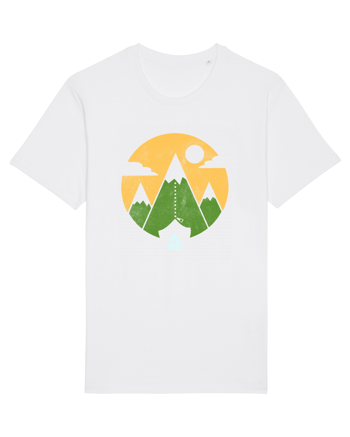 Tricou mânecă scurtă Unisex Rocker White