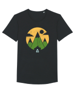 Camping Tricou mânecă scurtă guler larg Bărbat Skater