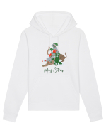 Merry Catmas Green Hanorac Unisex Drummer