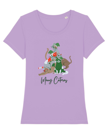 Merry Catmas Green Lavender Dawn