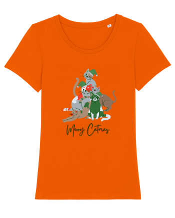 Merry Catmas Green Bright Orange