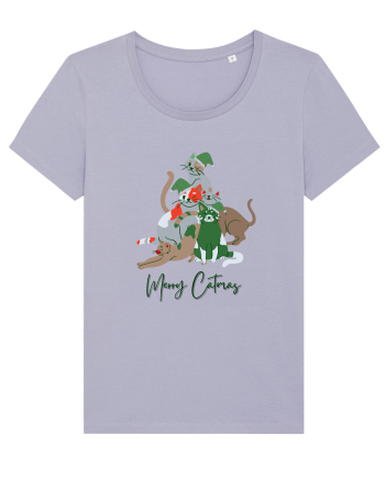 Merry Catmas Green Lavender