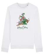 Merry Catmas Green Bluză mânecă lungă Unisex Rise