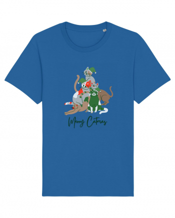 Merry Catmas Green Royal Blue