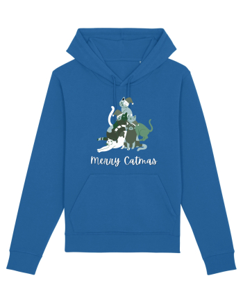 Merry Catmas white Royal Blue